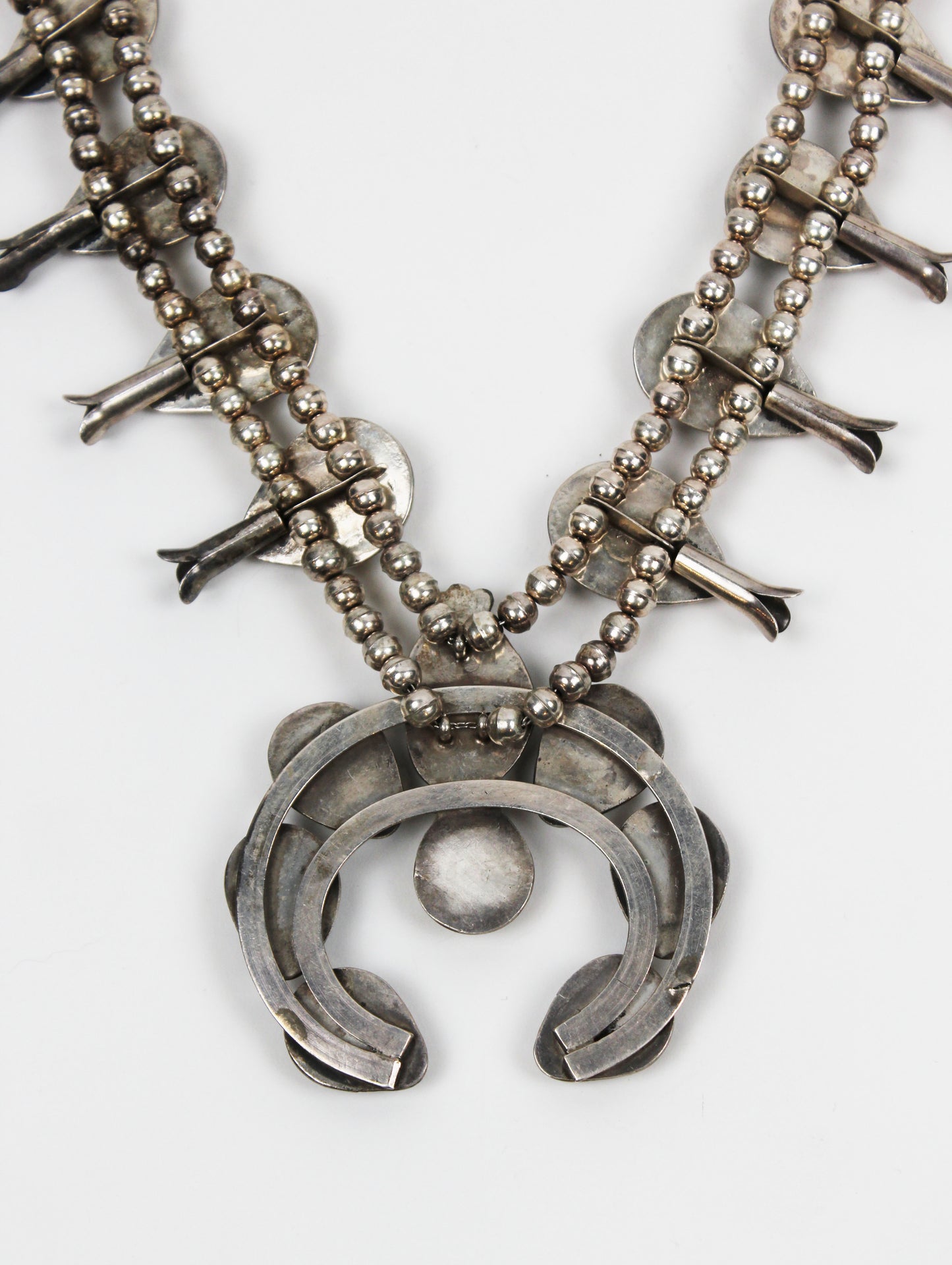 Gorgeous Naja Squash Blossom Necklace