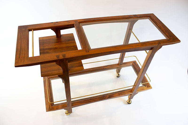 Black Walnut Hand Built Barcart