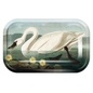 Metal Audubon Swan Catchall Tray / Trinket Tray