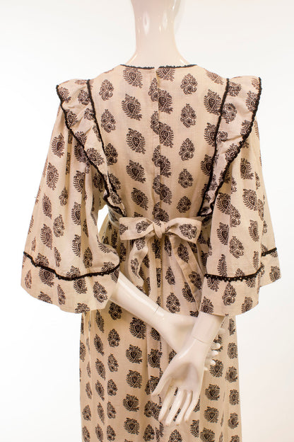 Butterfly Sleeve Maxi Dress