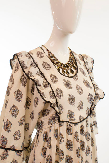 Butterfly Sleeve Maxi Dress