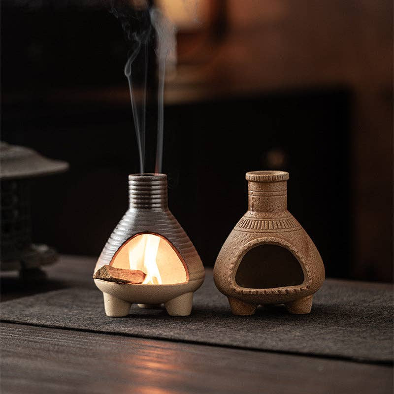 Handcrafted Ceramic Chiminea