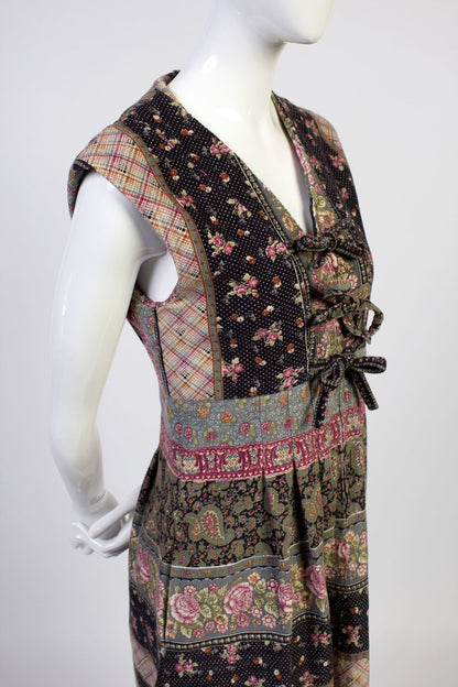 Bow Front Paisley Dress