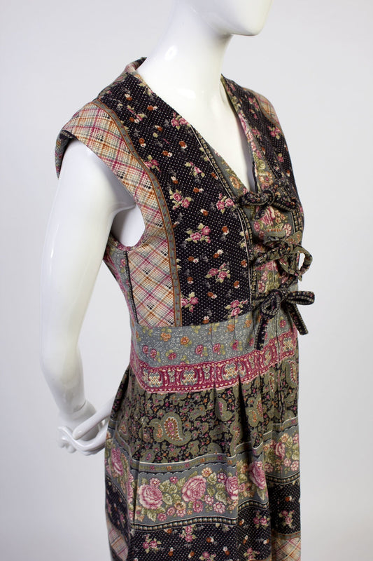 Bow Front Paisley Dress
