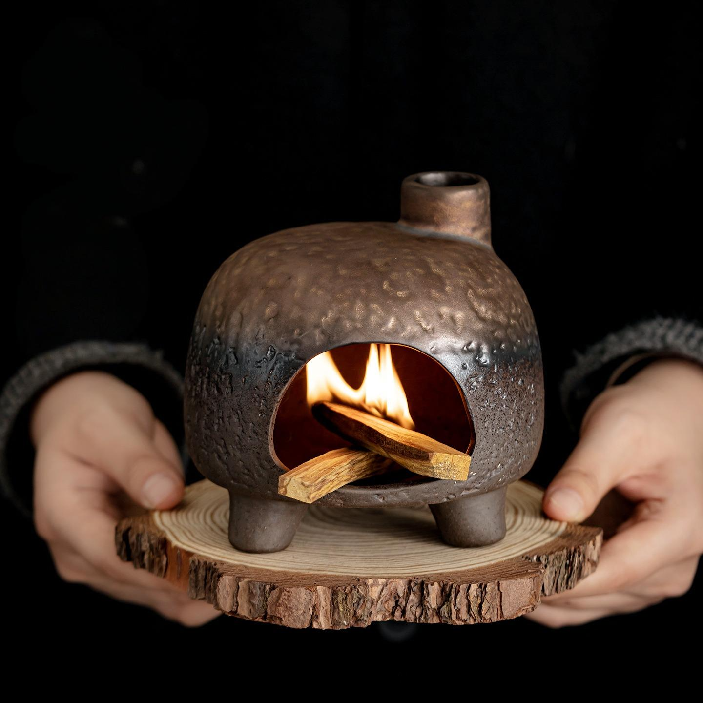 Golden House Fireplace