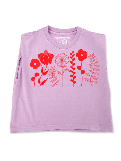 Spring Flowers Maisie Heavyweight Muscle Tee