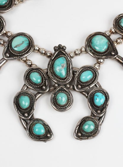 Gorgeous Naja Squash Blossom Necklace