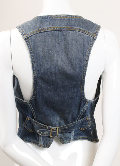 Vintage Diesel Distressed Denim Vest