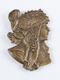 Bohemian Nouveau Brass Belt Buckle