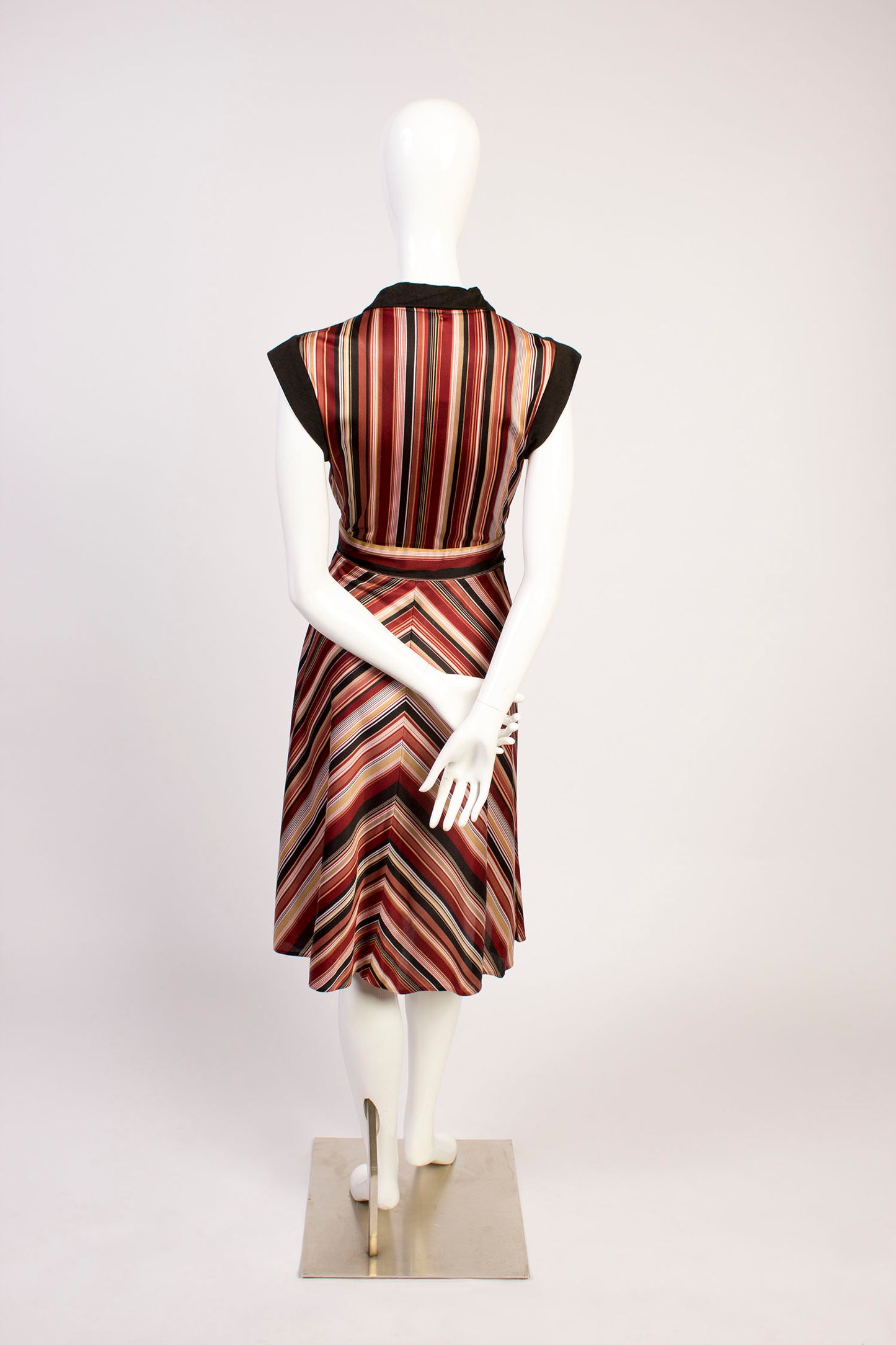 1970's "Get Up - Get Down" Chevron Dress