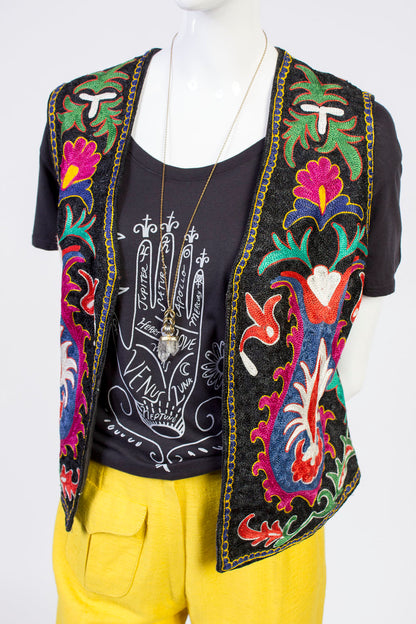 Boho Embroidered Vest