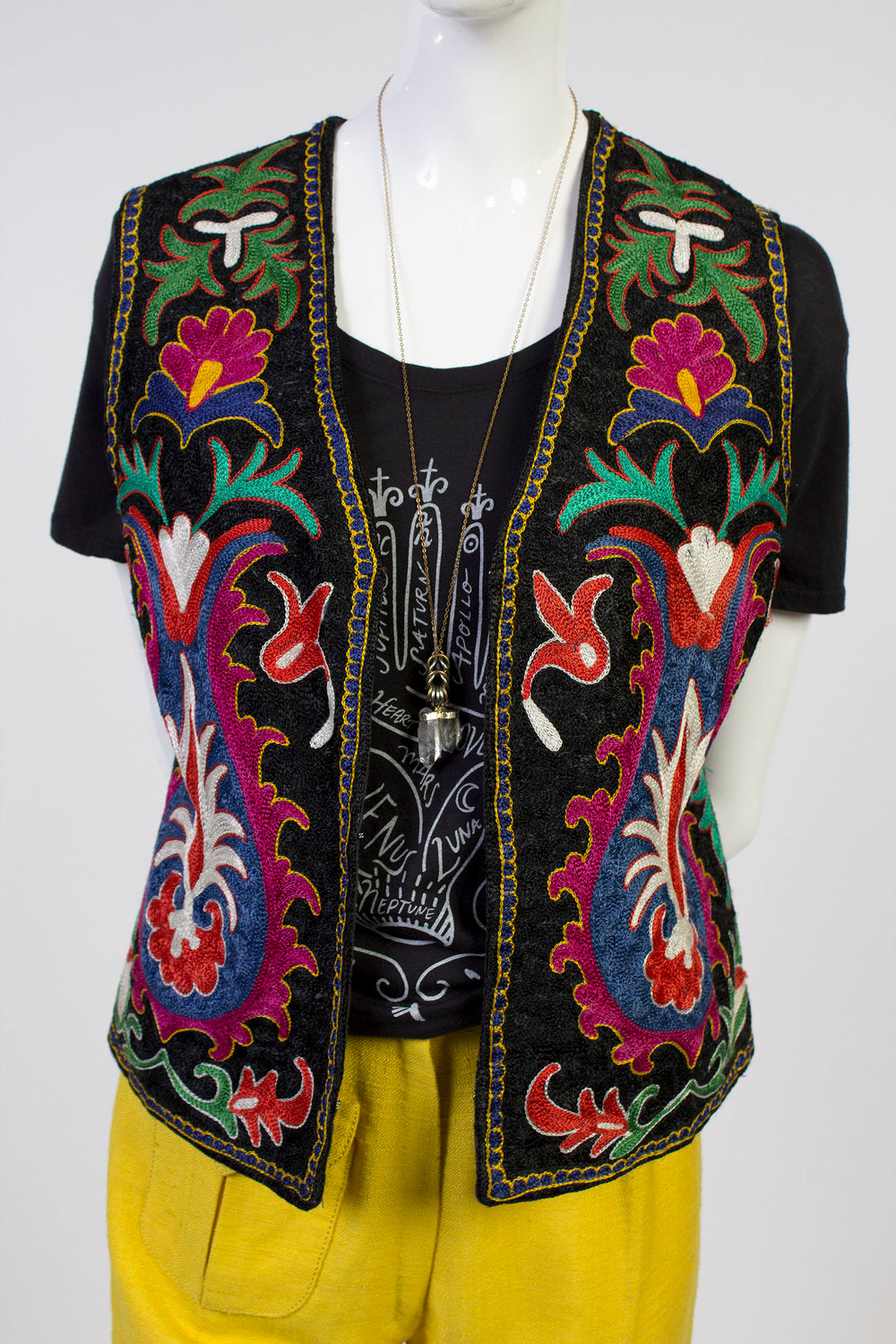 Boho Embroidered Vest
