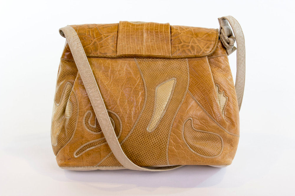 Women's Multicolored Patchwork Bag Genuine Leather Handbag: Handbags:  Amazon.com