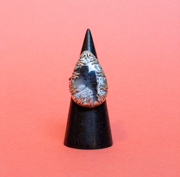 Dendritic Opal Ring
