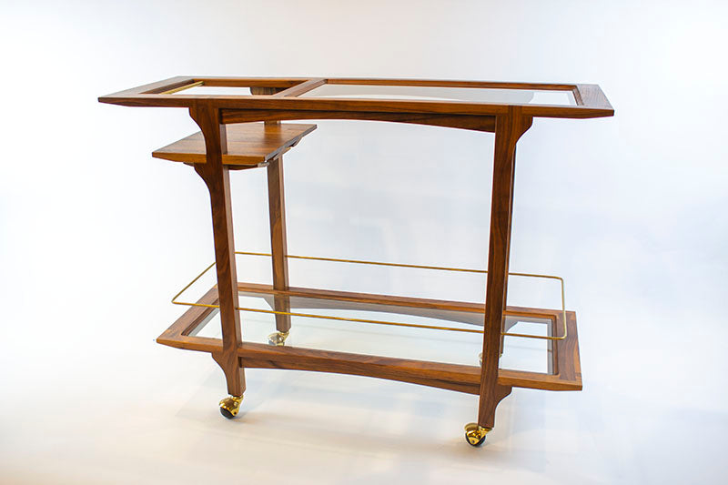 Black Walnut Hand Built Barcart