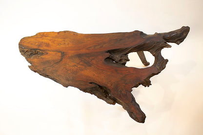 Redwood Burl W/ Antique Ball Hitch Legs